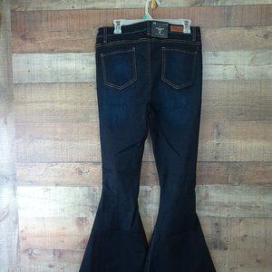 lucky and Blessed jeans NWT size 14 never worn dark blue jeans ripped knees unfi